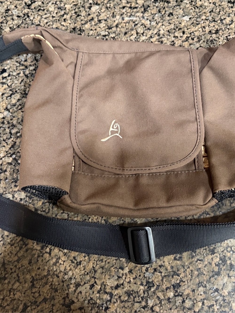 Brown Crossbody Sling Bag by Overland